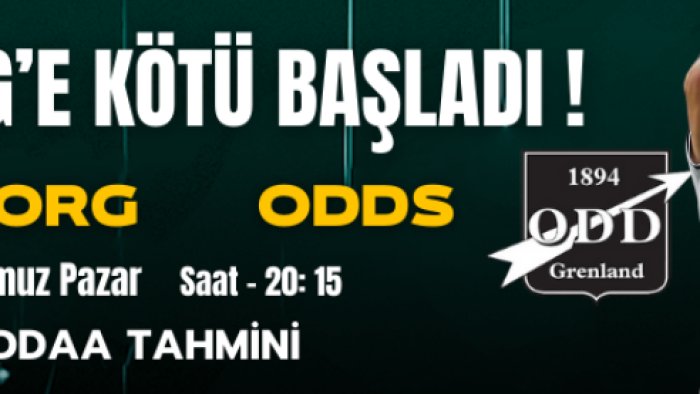 ROSENBORG LİGE KÖTÜ BAŞLADI! 7 TEMMUZ ROSENBORG-ODDS BK İDDAA TAHMİNİ